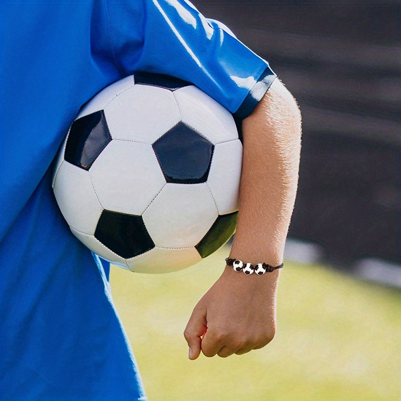 Regalos de fútbol para niños y niñas, pulsera de fútbol unisex inspiradora  ajustable, regalos para jugadores de fútbol