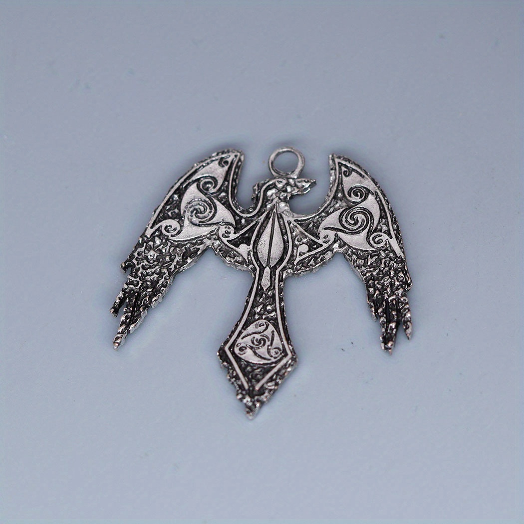 Nordic Eagle Charm Pendant for DIY Jewelry Making