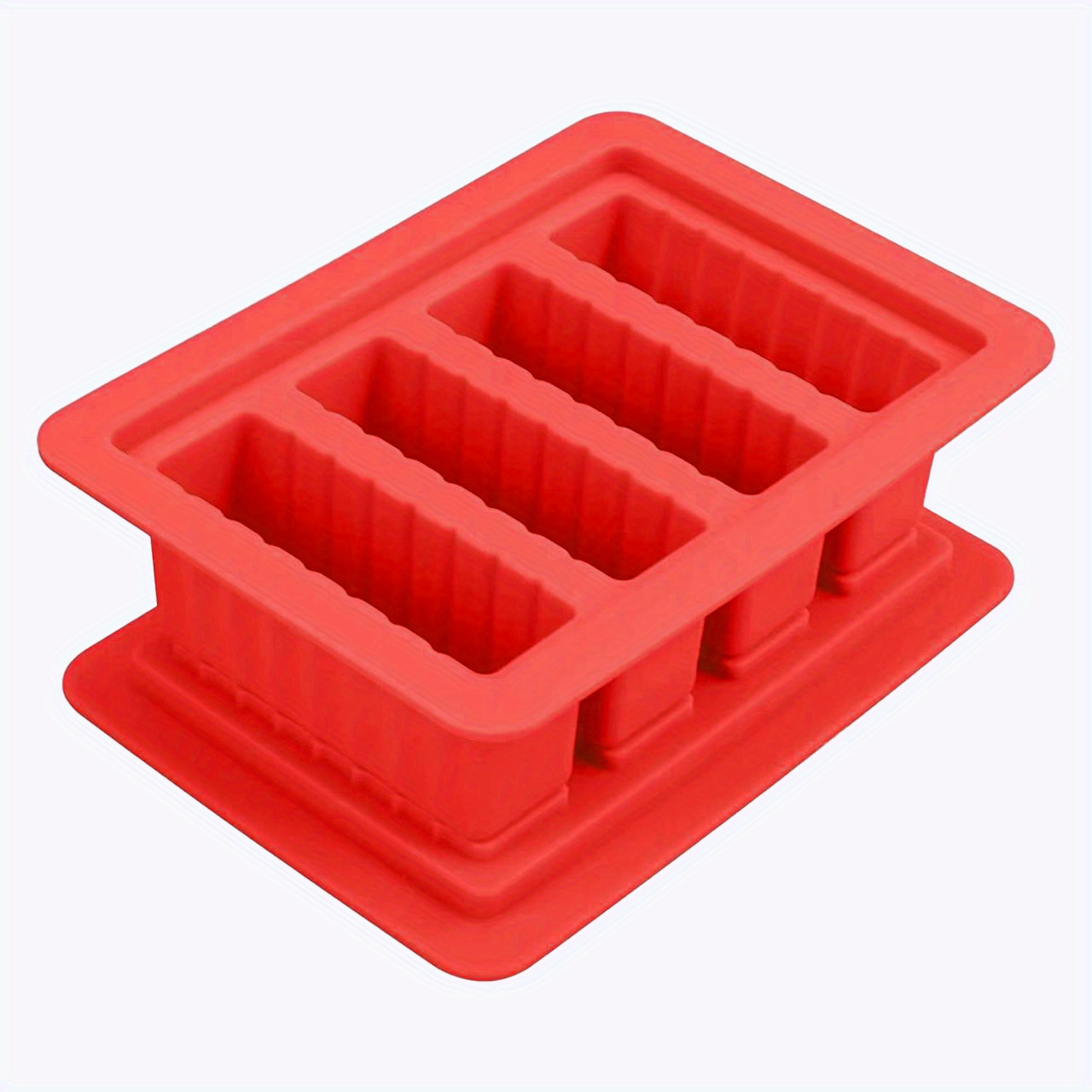 Pj Bold Silicone Butter Mold Tray with Lid, Green