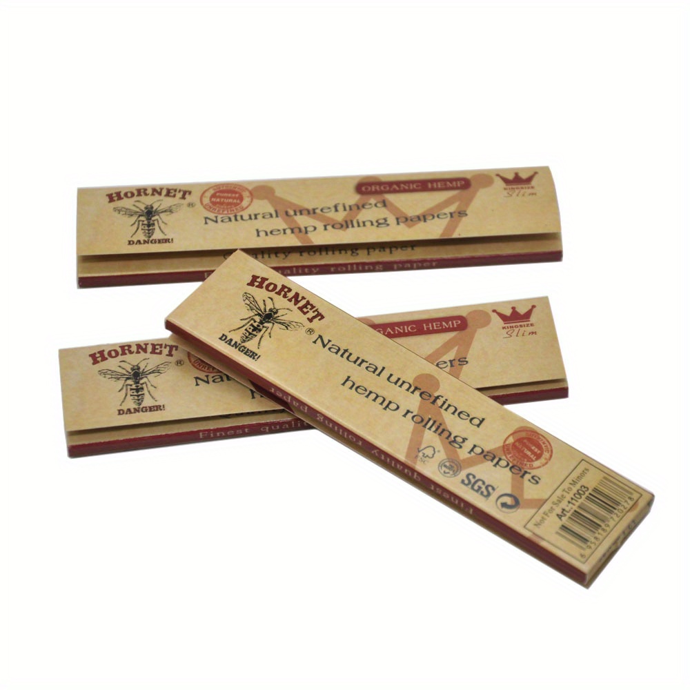 Rolling Papers, Natural Unrefined Rolling Paper Cones, King Size