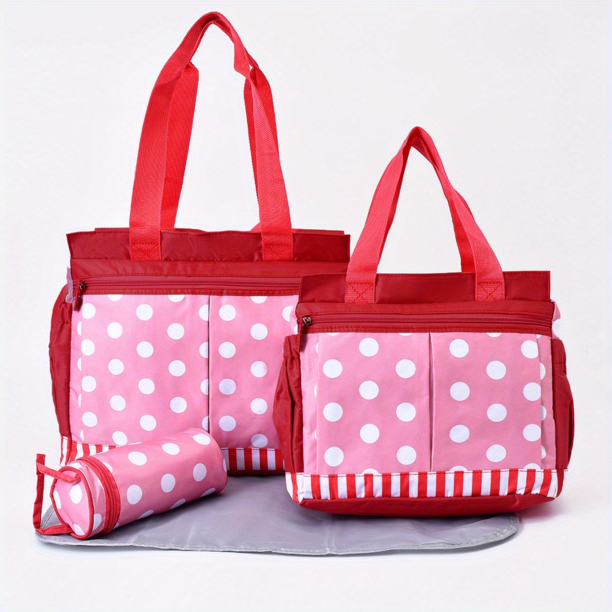 Fashion Print Large Polka Dot Mommy Bag Fourpiece Multifunctional Largecapacity Butterfly