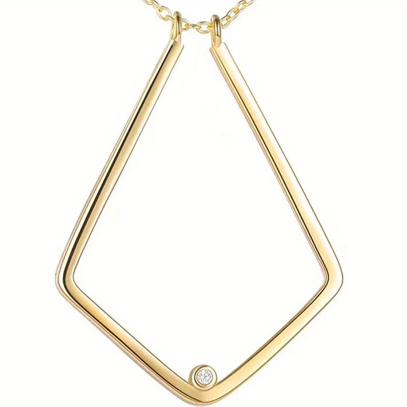 Creative Geometric V Shape Ring Protector Necklace