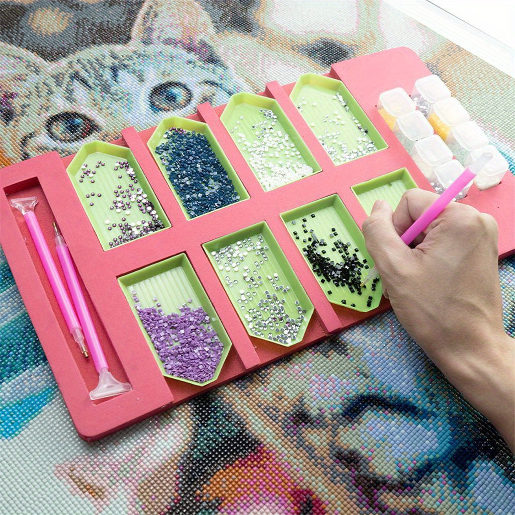 Multifunctional Painting Tool Storage Tray Tray Diamond - Temu