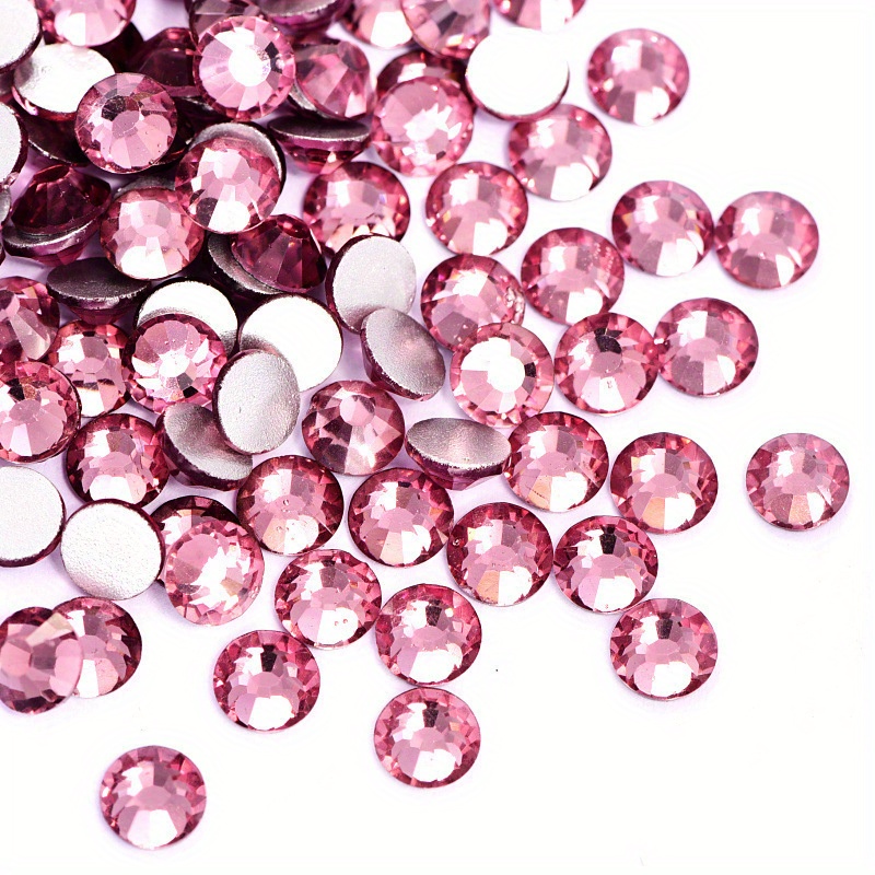 Light Pink Glass HotFix Rhinestones