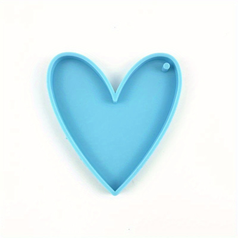 Heart Shape Resin Casting Silicone Mold Keychain Pendant Jewelry