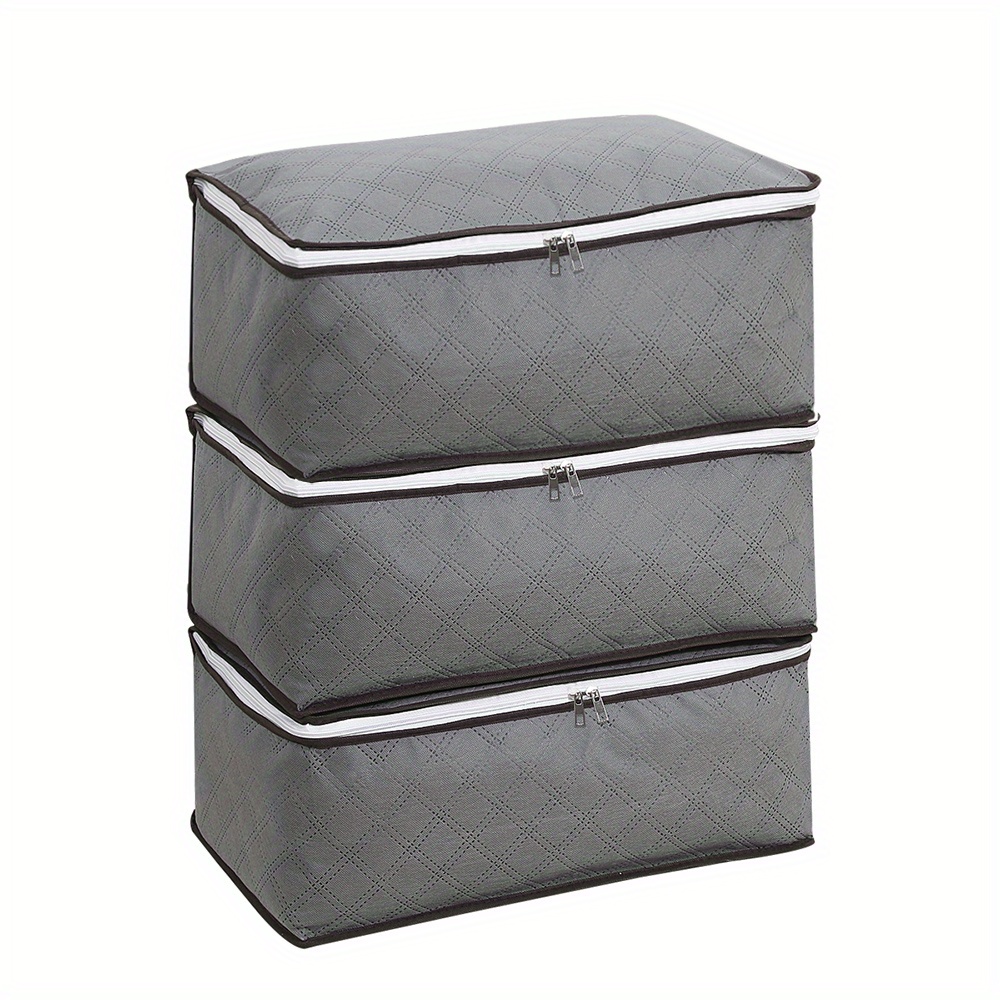 Durable Zipper Packaging Bag Large Capacity Dust Proof Square Storage Bag