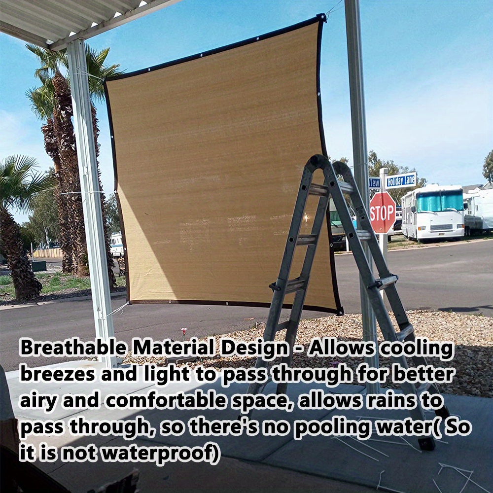 Shade Sails Rectangle Shade Sail Uv Block With Grommets For Backyard