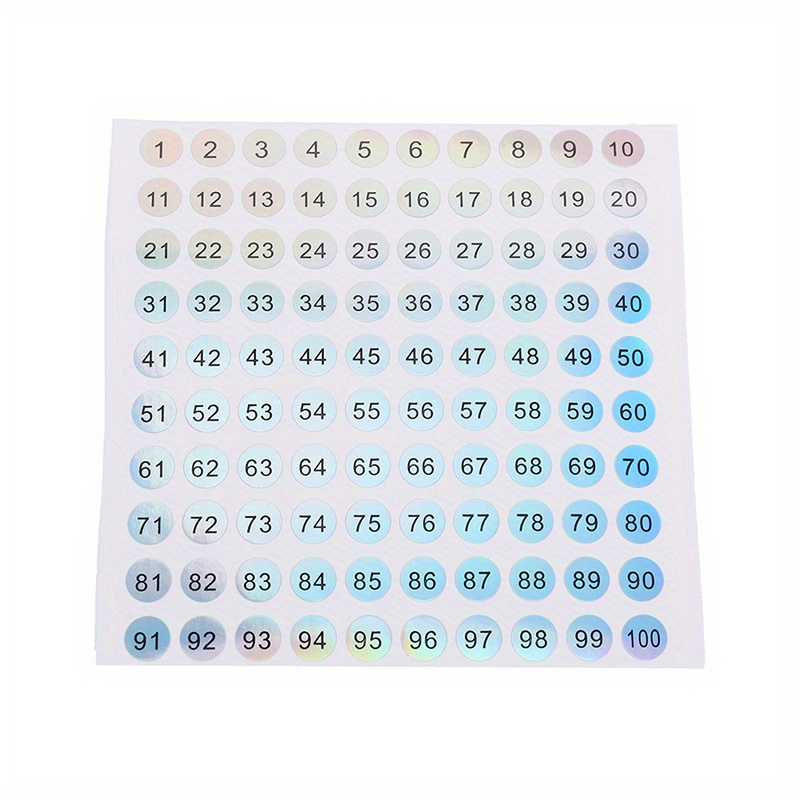 Number Stickers 1 500 Self Adhesive Nail Waterproof Round Temu New Zealand
