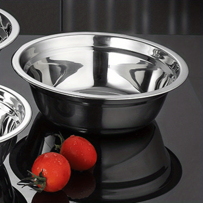 1PC Creative Enamel Plates Stainless Steel Prep Bowls Kitchen Cooking Bowl
