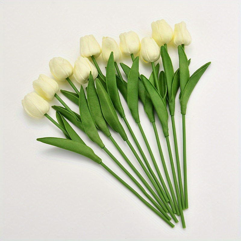 Artificial Tulips Flowers Real Touch Tulips Tulip - Temu Canada