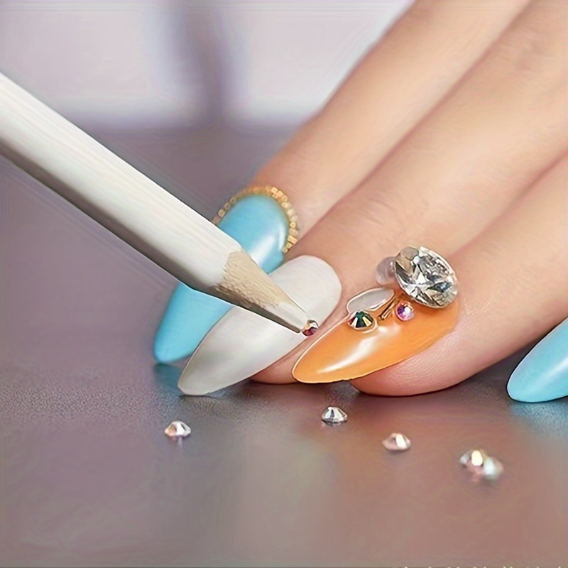 Nail Art Pen Nail Rhinestone Crayon Rhinestone Picker - Temu Australia