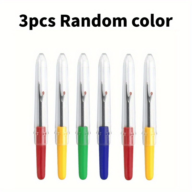 3pcs Random Color Stitch Remover, Thread Removal Tool For DIY Sewing
