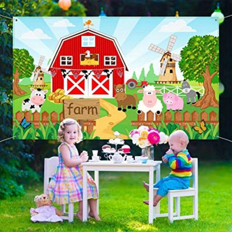 Farm Animals Theme Party Decorations Ranch Animals - Temu