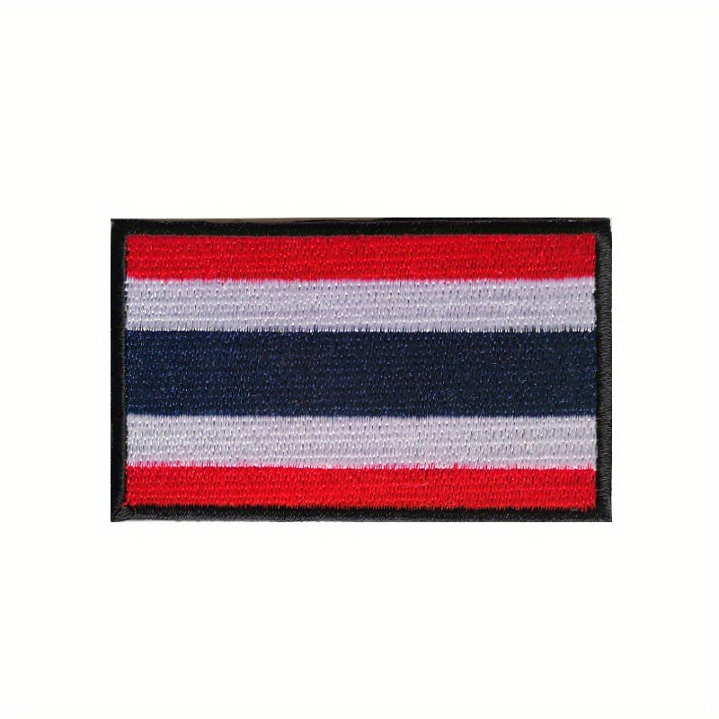 World Countries Embroidered Magic Seal Cloth Sticker Hook And Loop Patch