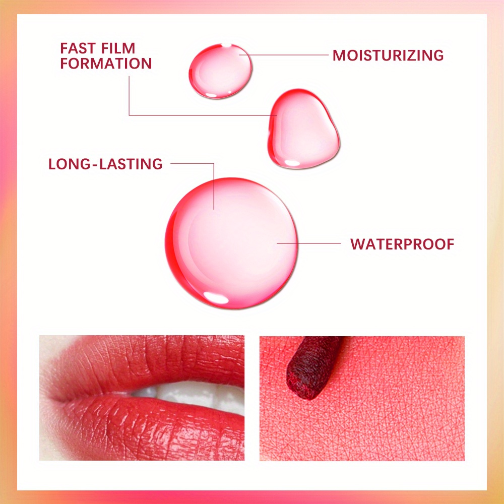 Cotton Swab Lipstick Velvet Matte Lipstick Easy Coloring Long Lasting