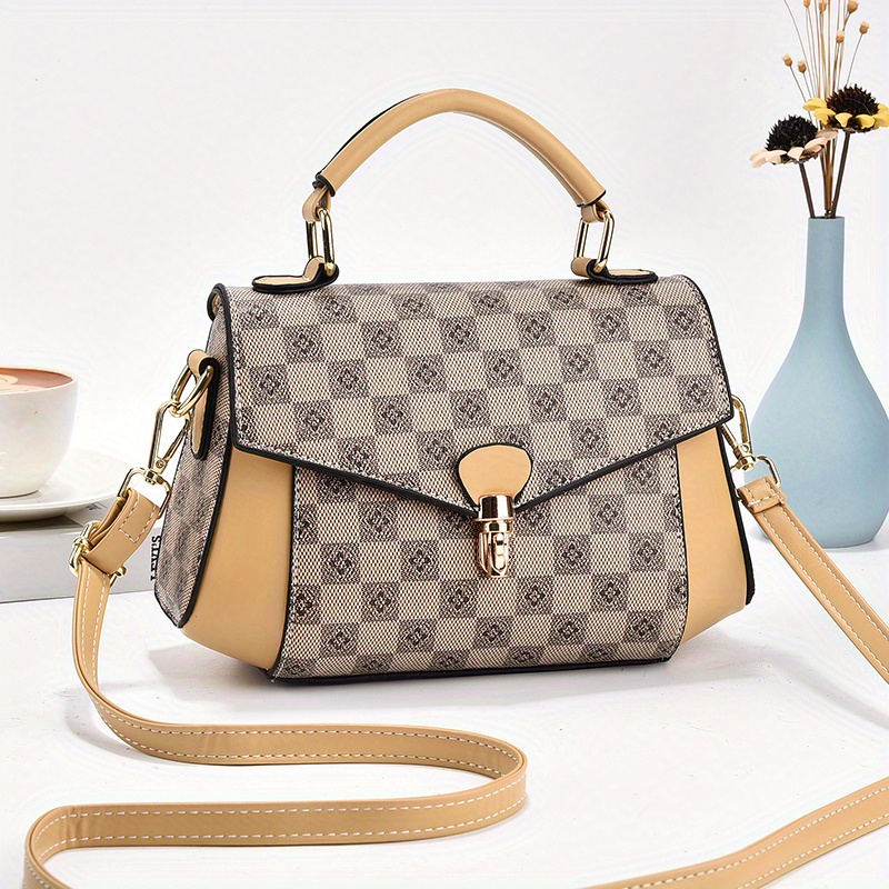 Elegant Simple Square Shoulder Bag All Match Satchel Bag Stylish