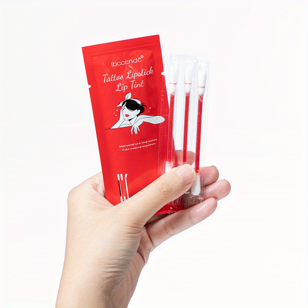 Cotton Swab Lipstick Velvet Matte Lipstick Easy Coloring Long Lasting