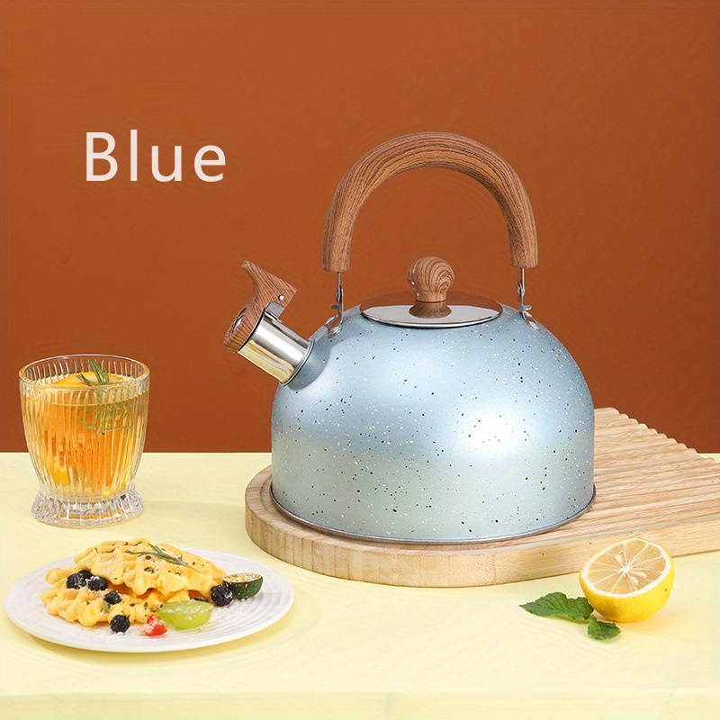 Stainless Steel Tea Kettle With Whistle For Charcoal, Gas, Electric, And  Ceramic Stoves - Reusable And Easy To Clean - Temu