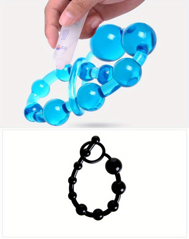 10 Beads Soft Rubber Anal Plug Beads Long Vagina - Temu