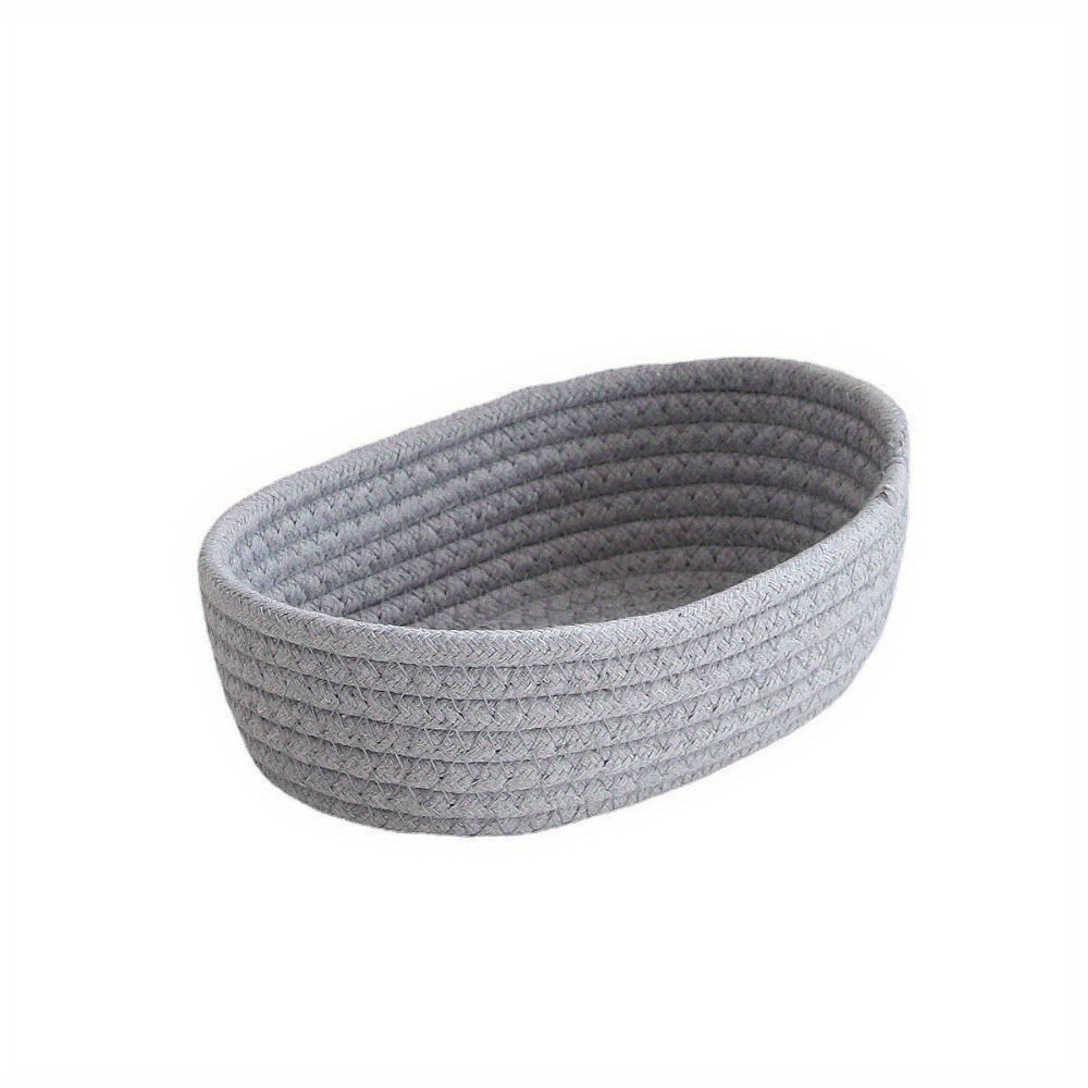 Woven Nordic Rope Storage Baskets Organize Boxs Desktop Sundries Organize Basket Sundries Key Cosmetics Storage