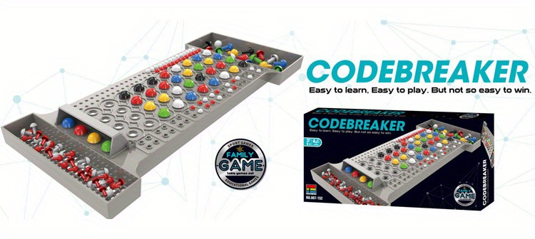 Family Game Night Bead Breaker - Interactive Educational Toy for Youngsters & Parents, Colorful Logic & Strategy Board Game with Codebreaking Challenge, Durable Plastic, Multicolor, Games for Family