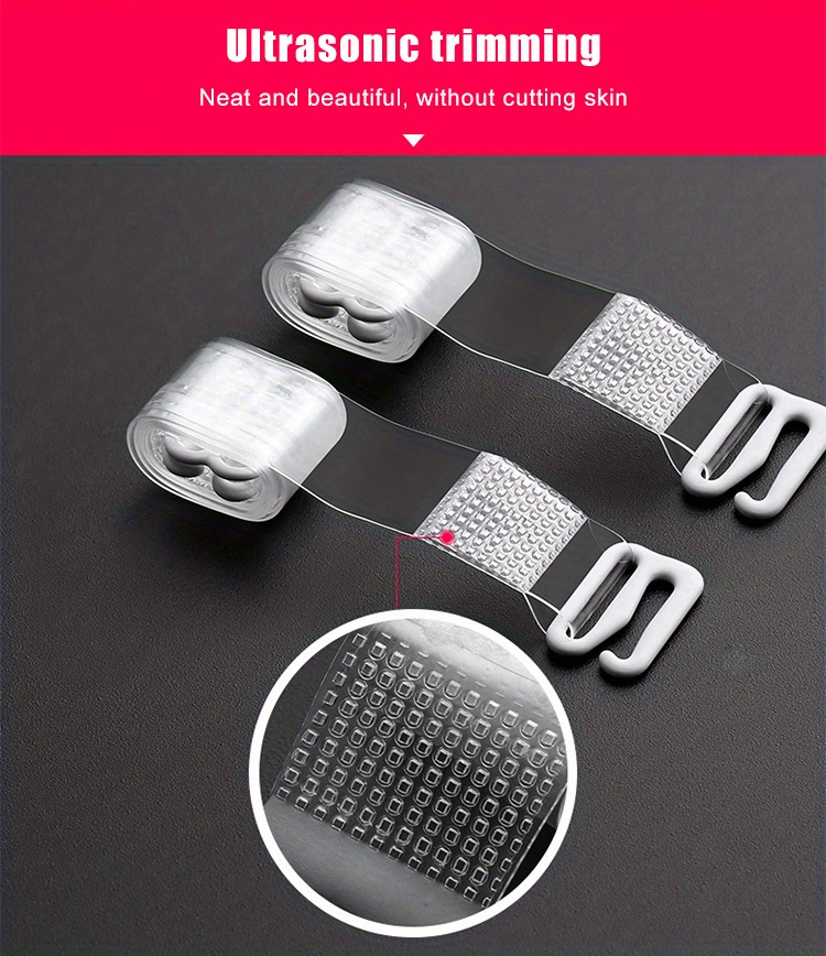 Clear Bra Straps with High Elasticity, Detachable And Adjustable Shoulder Straps for Women, Featuring a Stainless Steel Hook And Encapsulated by TPU from Germany.