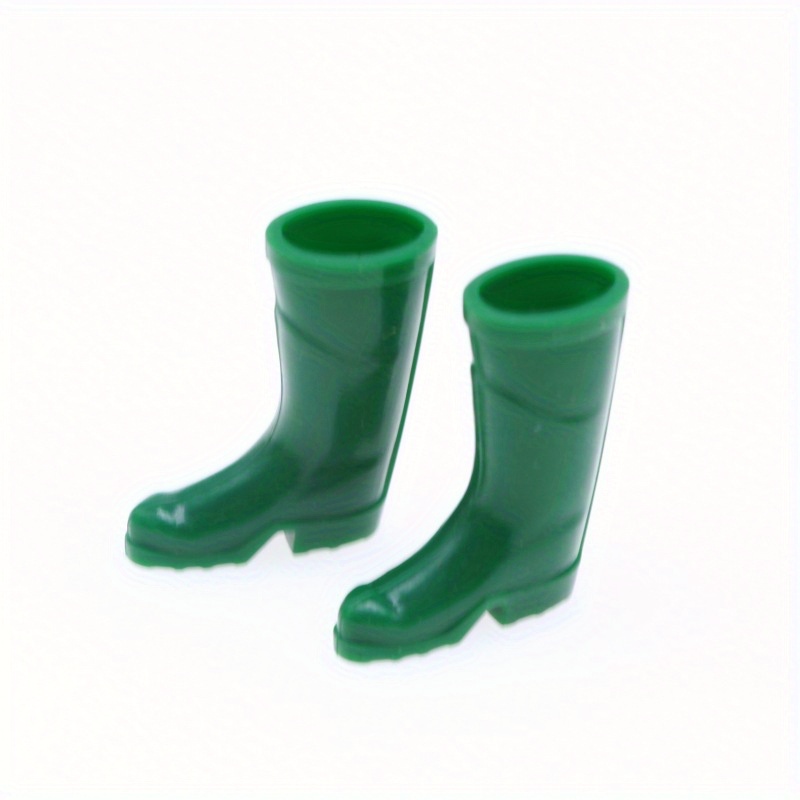 Clover Decor Solid Color Quick Drying Flat Rain Boots, Waterproof