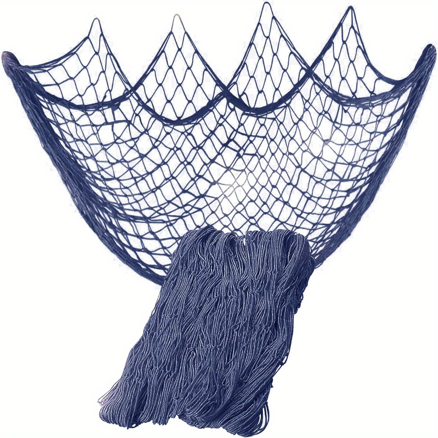 Nautical Style Aqua Blue Fishing Net Wall Hanging Perfect - Temu