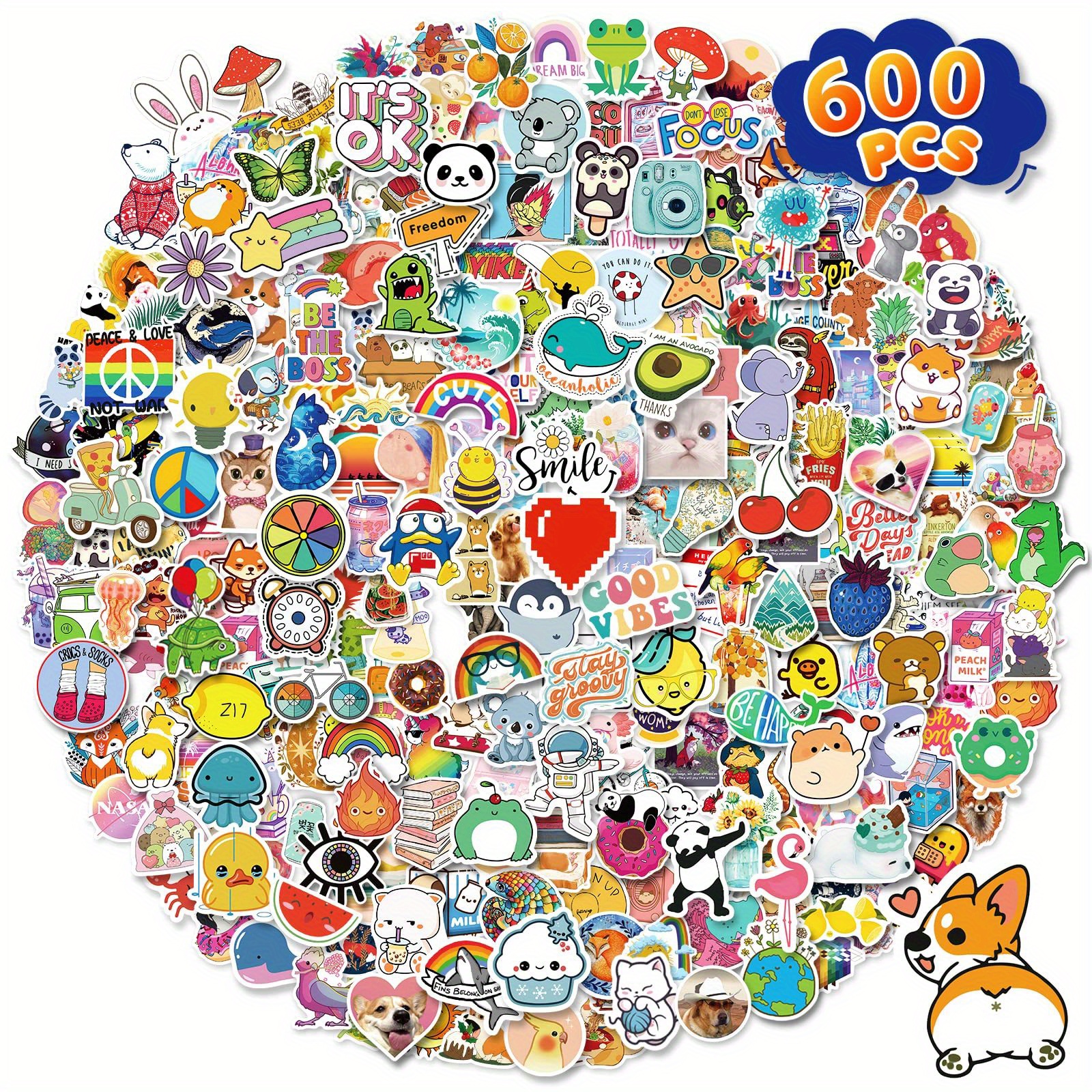 Cartoon Water Bottle Stickers Stickers Waterproof Vinyl - Temu