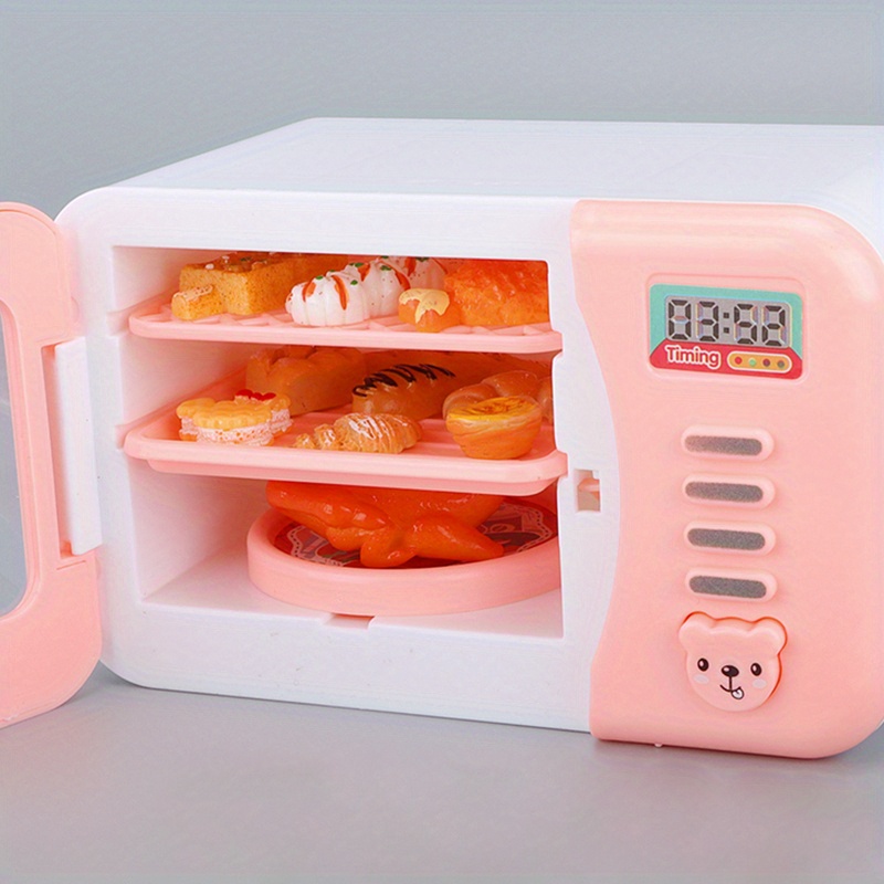 12pcs Miniature Simulation Food Roast Duck Croissant Mickey Head Egg