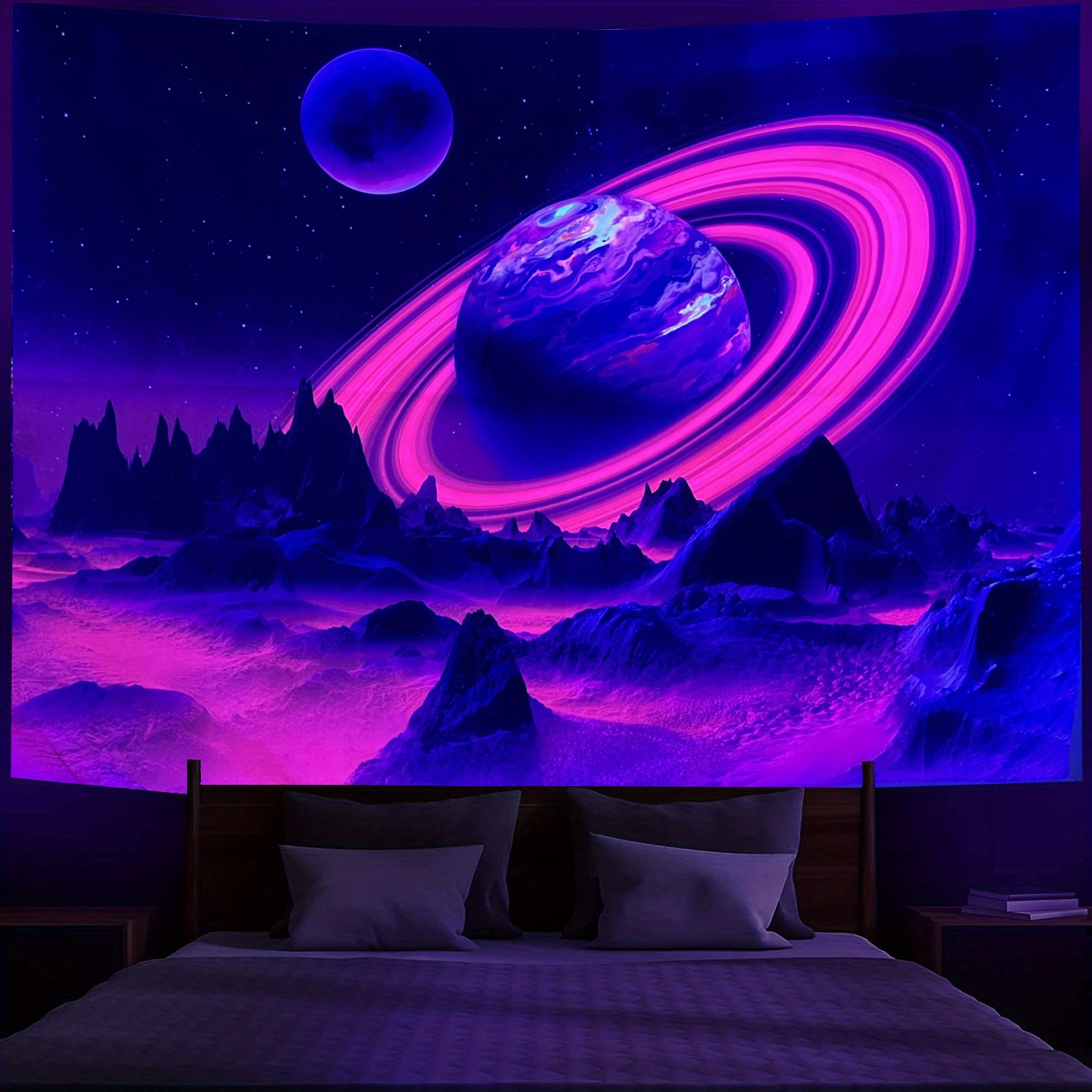 black light wallpaper for bedroom