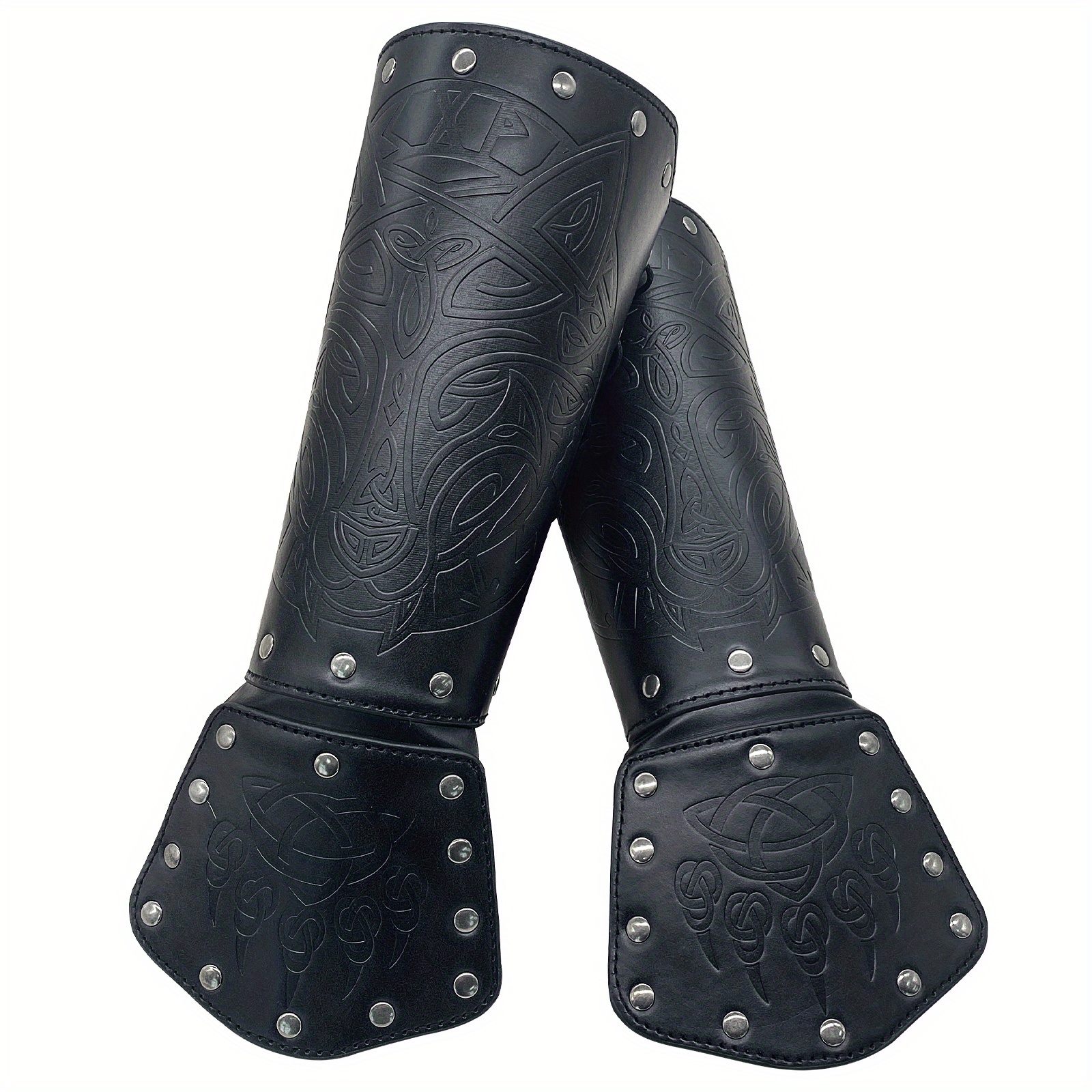 Generic Arm Guard Medieval Bracer Costume Props Black @ Best Price Online