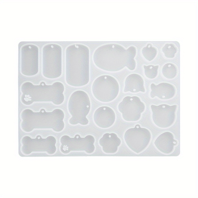 1pc Diy Crystal Adhesive Epoxy Cat Mirror Silicone Mold