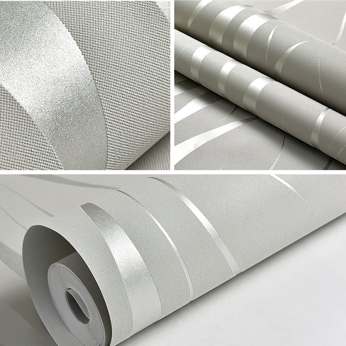 Rollo de papel tapiz de ladrillo gris y blanco, papel adhesivo de ladrillo  autoadhesivo para paredes, 17.7 x 78.7 pulgadas