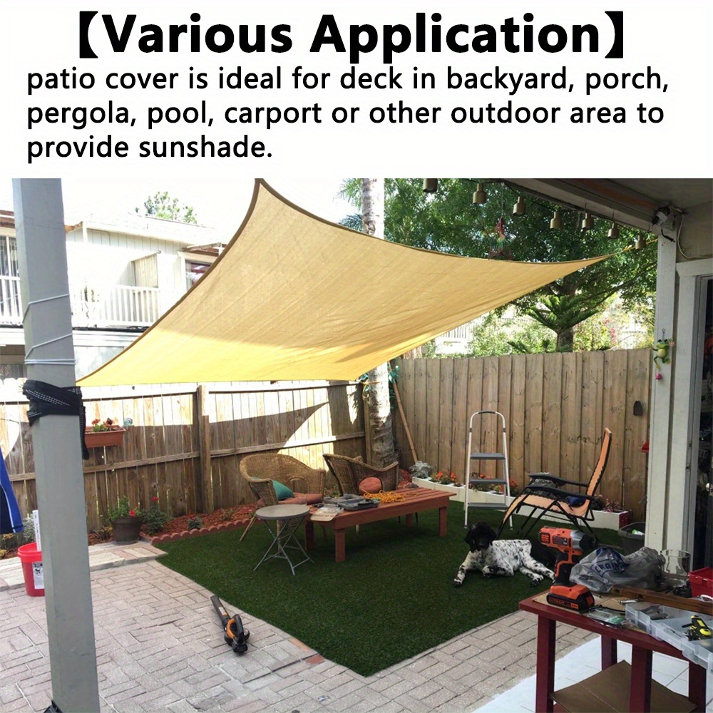 Shade Sails Rectangle Shade Sail Uv Block With Grommets For Backyard