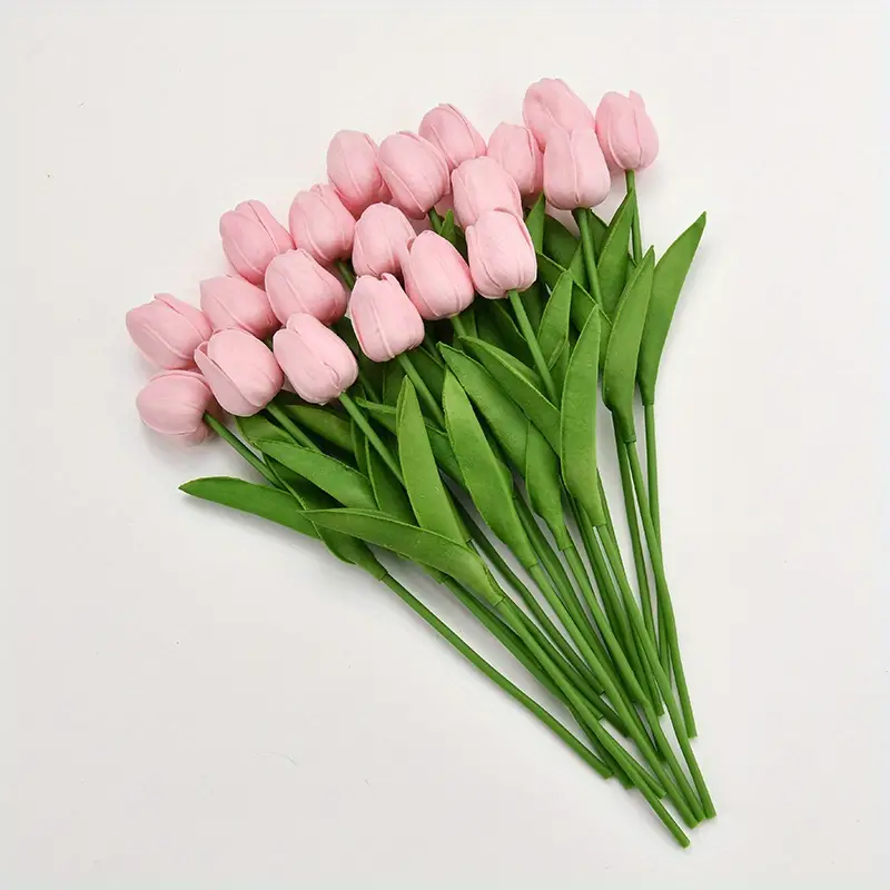 RELYA Tulipani Artificiali Realistici, 15pcs tulipani fiori artificiali  vero tocco bouquet di tulipani for la decorazione di matrimoni casa festa  fiori finti (Color : F, Size : 35cm) : : Casa e cucina