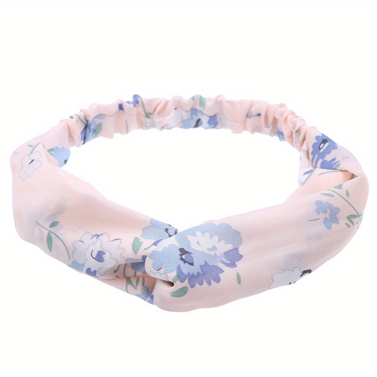 Flower Pattern Headband Wide Hair Band for Yoga Exercise