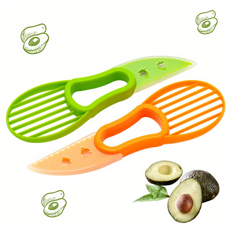 3 In1 Cut Avocado Fruit Knife Fruit Cutter Avocado Pulp - Temu