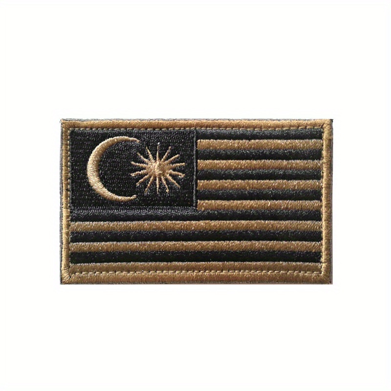World Countries Embroidered Magic Seal Cloth Sticker Hook And Loop Patch