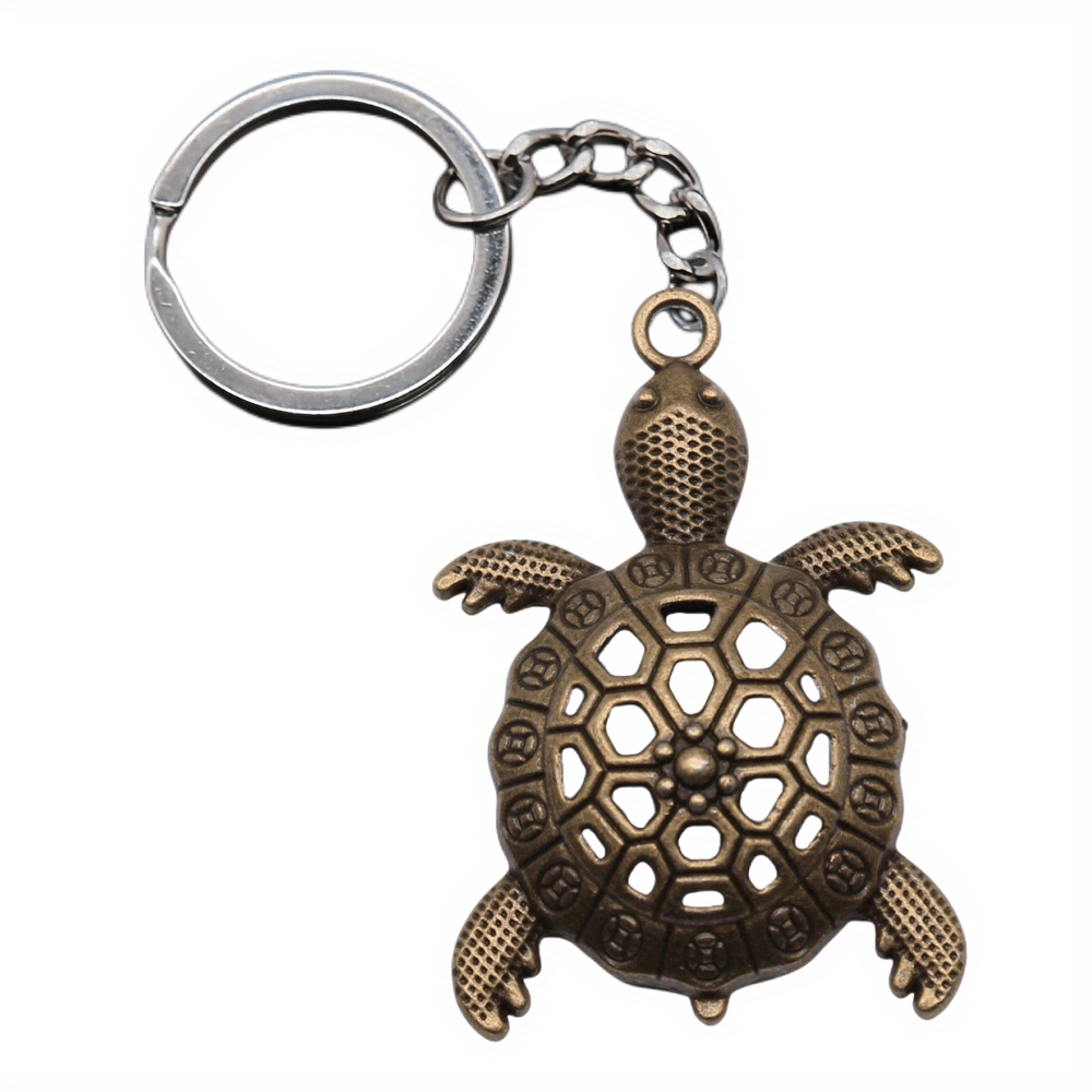 Vintage Personnalité Tortue Pendentif Porte-clés, Accessoires De Porte-clés  De Voiture