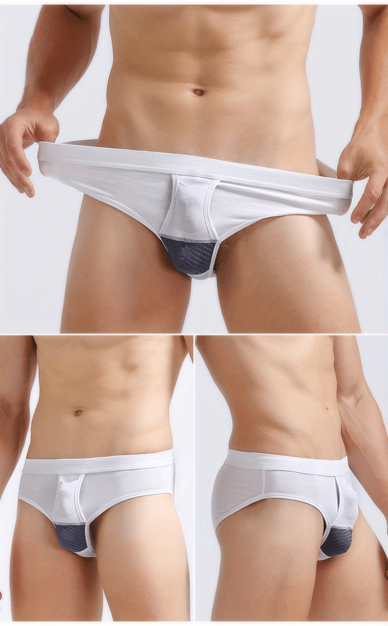 Men Panties High Stretch Solid Color U Convex Seamless Sexy Underpants Sweat  Absorption Mid Waist Underwear Shorts for Bathroom - AliExpress