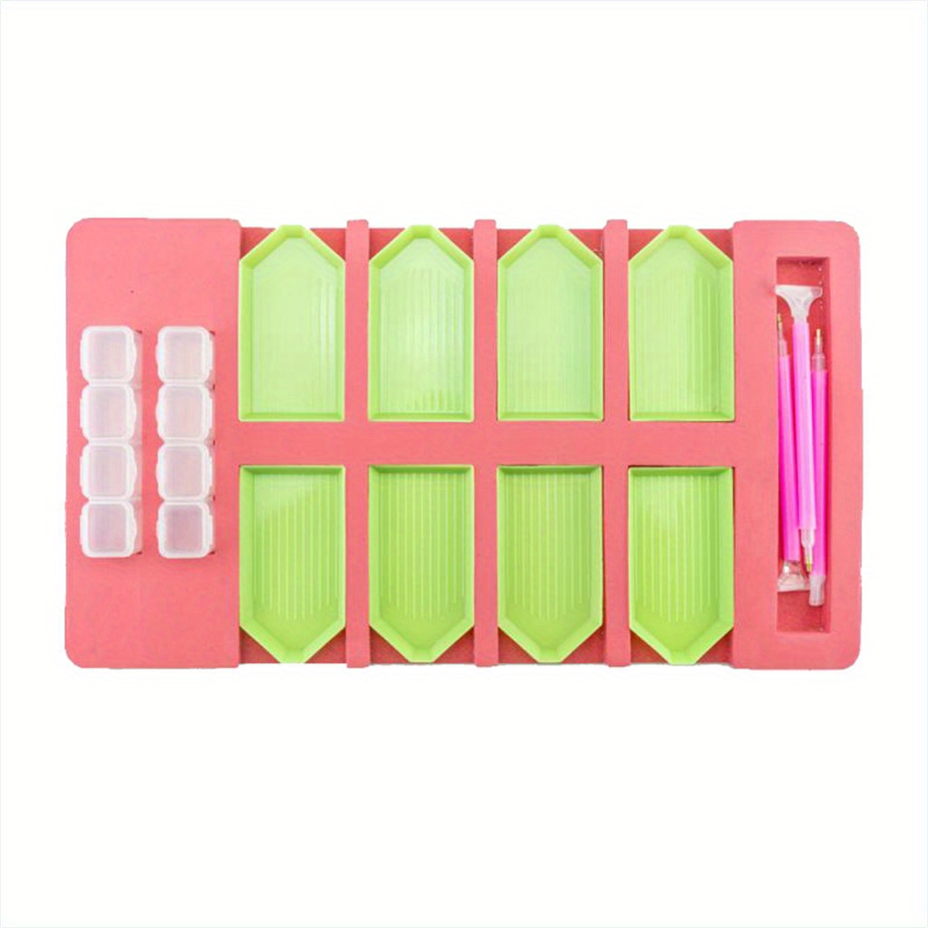 Multifunctional Painting Tool Storage Tray Tray Diamond Temu