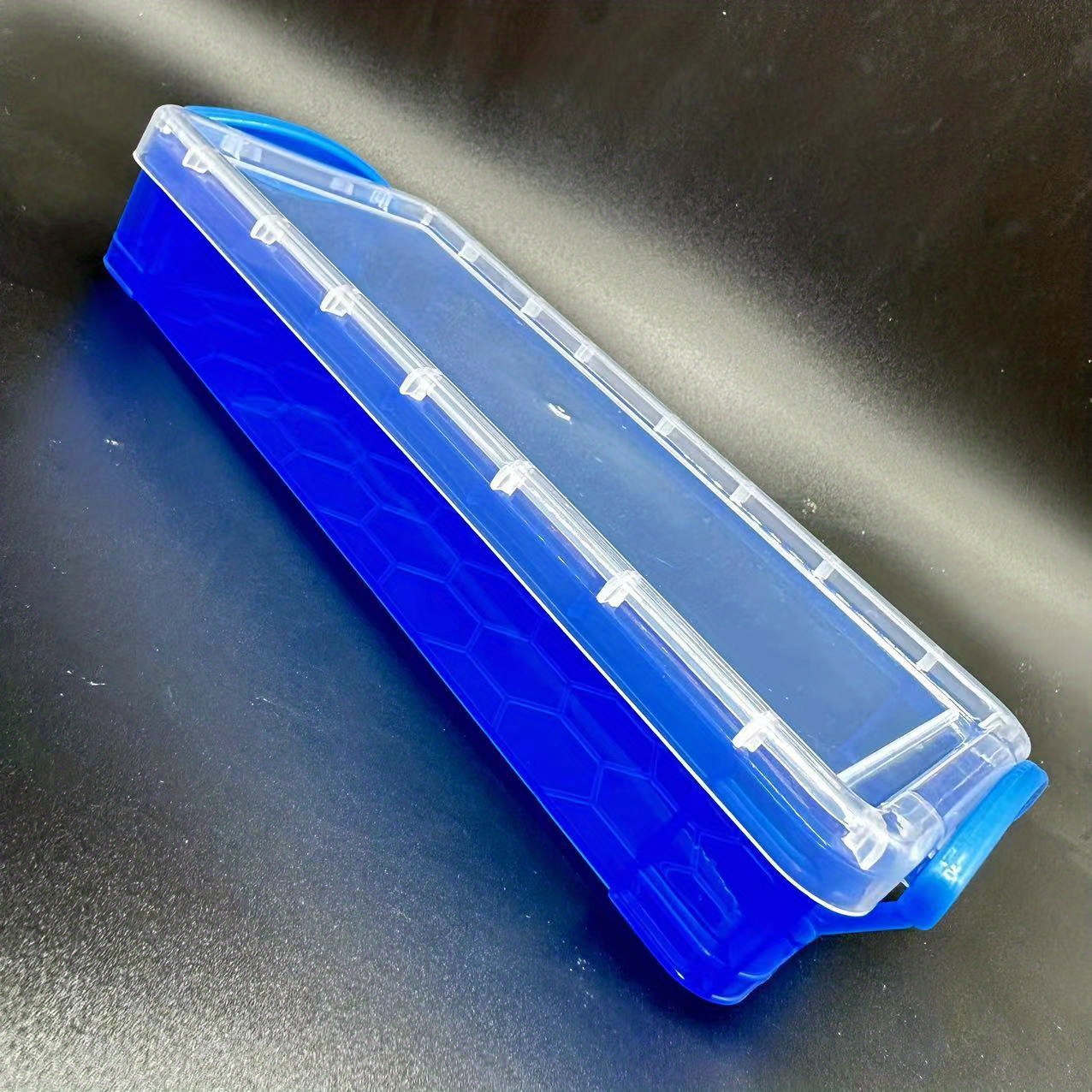 Caja de almacenamiento de plástico duro transparente y grueso con