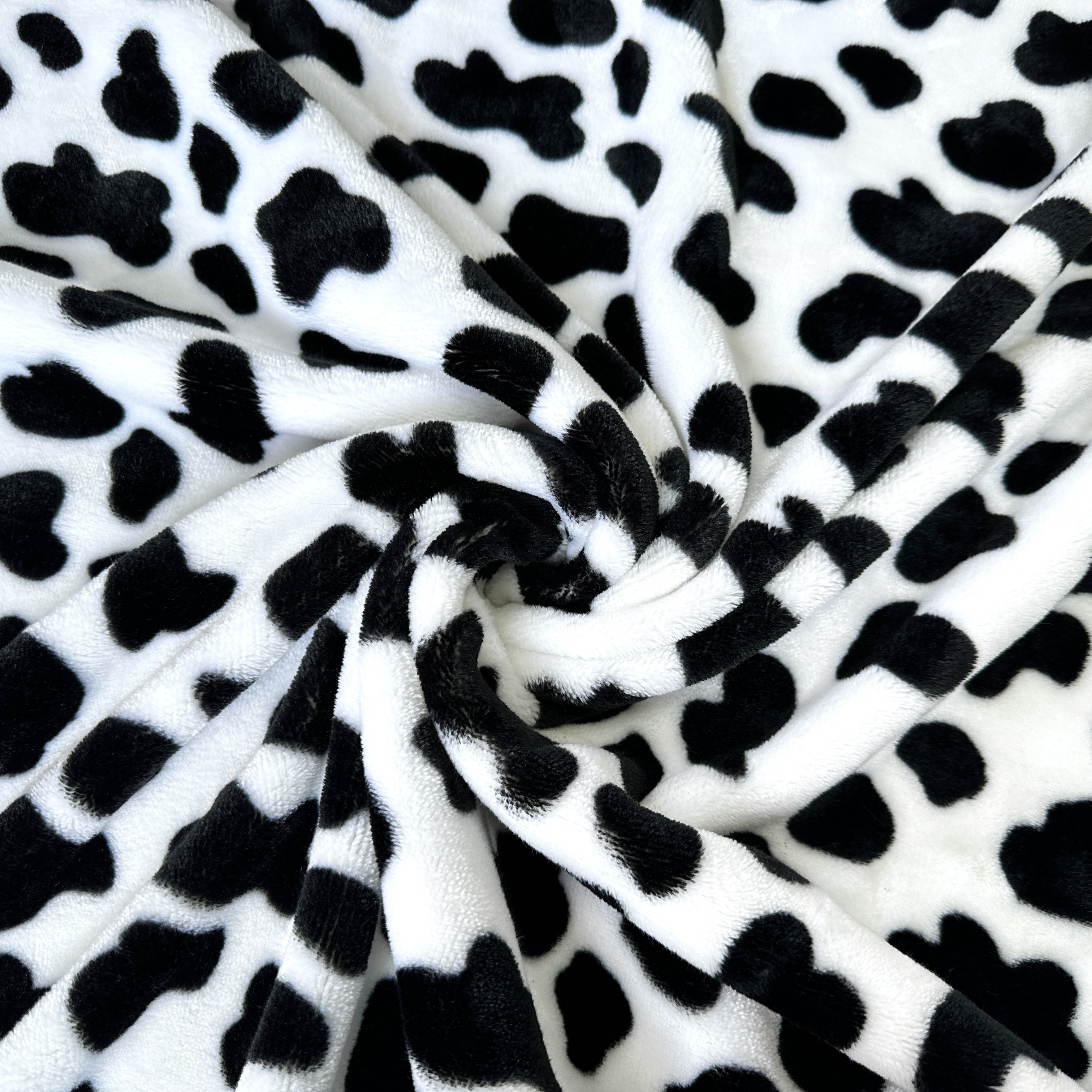 1pc cow printed flannel blanket double sided blanket gift warm soft black and white bed blanket for couch bed sofa travelling birthday gift air conditioning blanket details 4