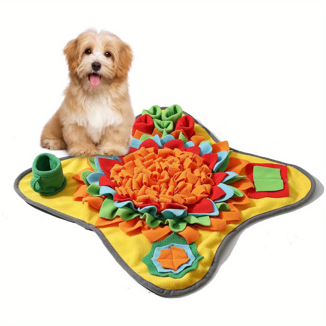 Dog Snuffle Mat for Puppies - Sniff Mat for Dogs - Dog Treat Mat for Smell  Training and Slow Eating - Interactive Feeding Puzzle Game for Boredom 