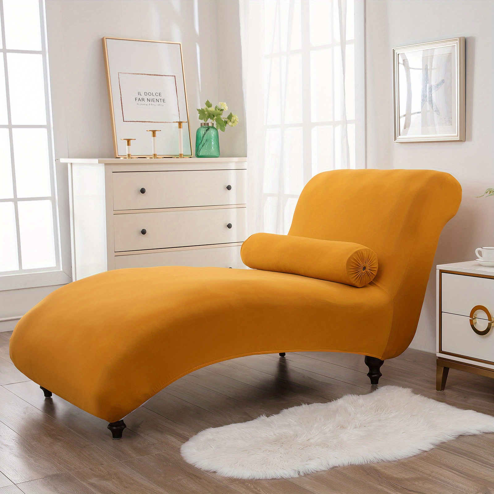  SLOUD Funda de sofá cama de cachemira de visón dorado, funda de  futón sin brazos, tela elástica para sofá sin brazos, color morado, 47-55  pulgadas : Hogar y Cocina