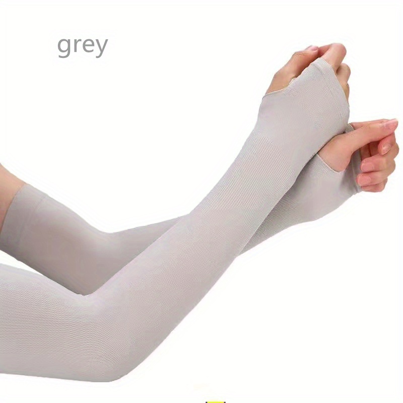 Solid Ice Sleeve Sun Protection Gloves for Outdoor