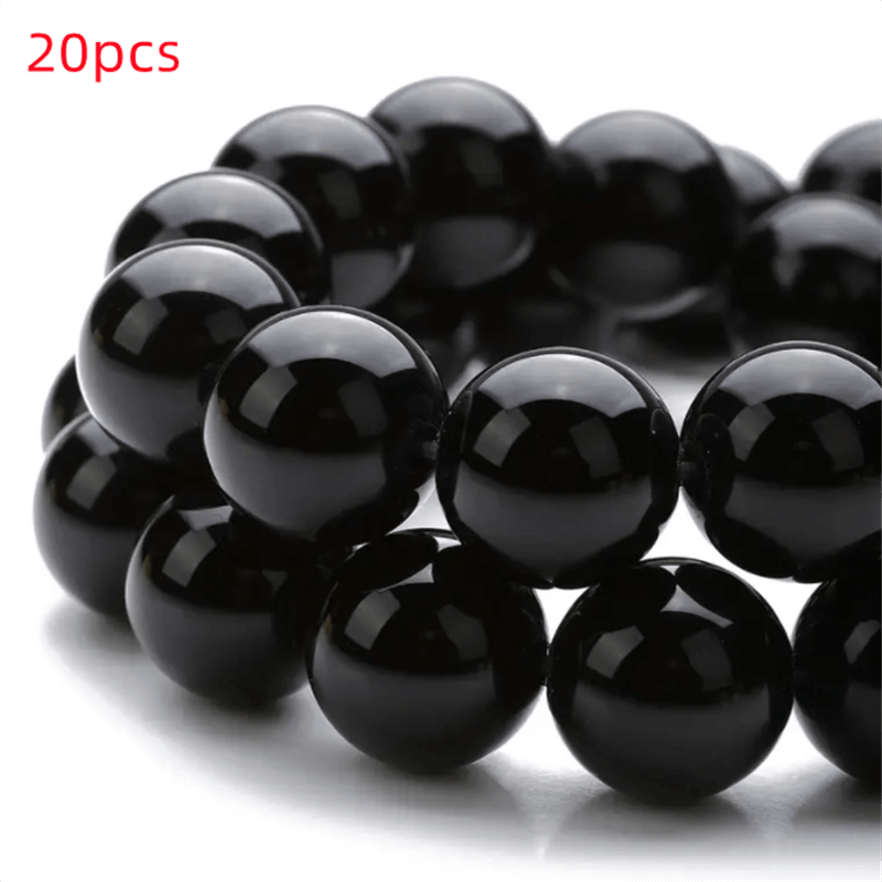 CUENTAS CRISTAL – 8mm – NEGRO