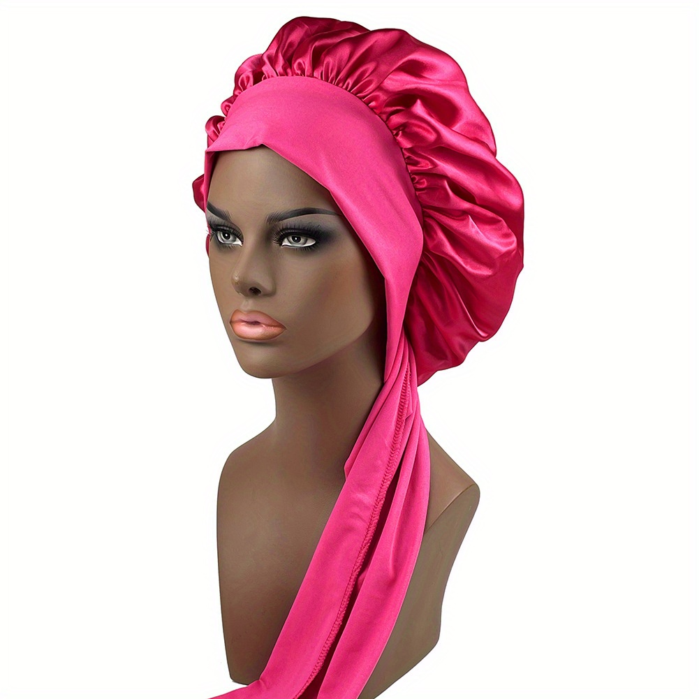 Touca De Banho, Touca De Seda Feminina, Touca De Elastano Durag Dome  Sedosa, Acessórios De Cabelo - Temu Portugal