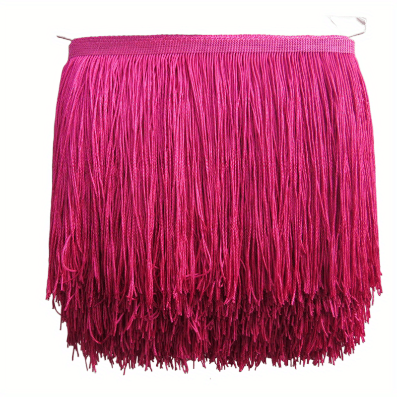 Hot Pink Fringe Curtain